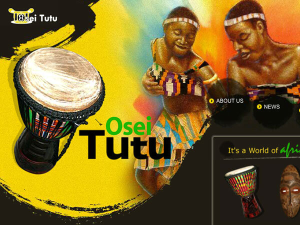 Oseitutu非洲鼓專賣店 網頁設計